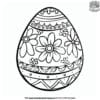 Simple Easter Egg Coloring Pages