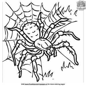 Basic spider coloring pages