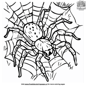 Spider Coloring Pages for Toddlers