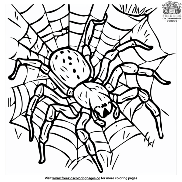 Spider Coloring Pages for Toddlers