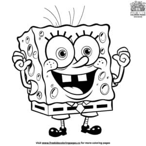 Funny SpongeBob Coloring Pages