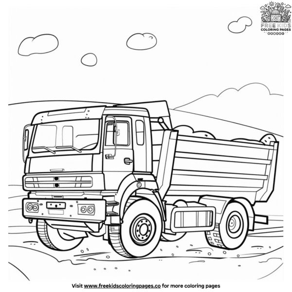 Big truck coloring pages