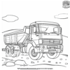 Heavy Duty Giant Truck Coloring Pages