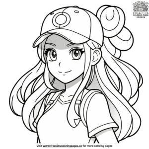 Delightful Girl Pokémon Coloring Pages