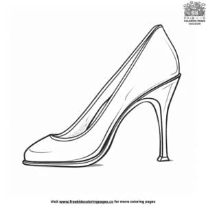 High Heel Shoe Coloring Pages