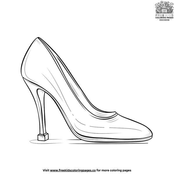 High Heel Shoe Coloring Pages