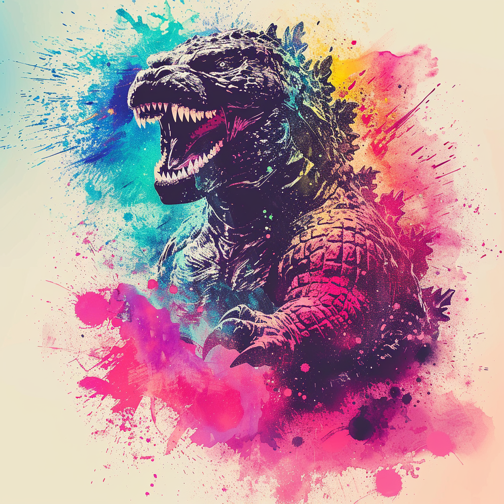 Godzilla coloring pages.