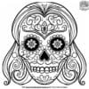 Female Sugar Skull Coloring Pages