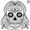 Female Sugar Skull Coloring Pages