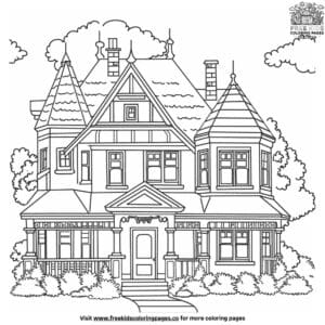 Big House Coloring Pages