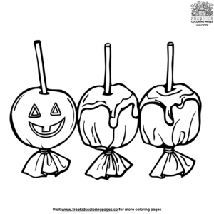 Halloween Candy Coloring Pages