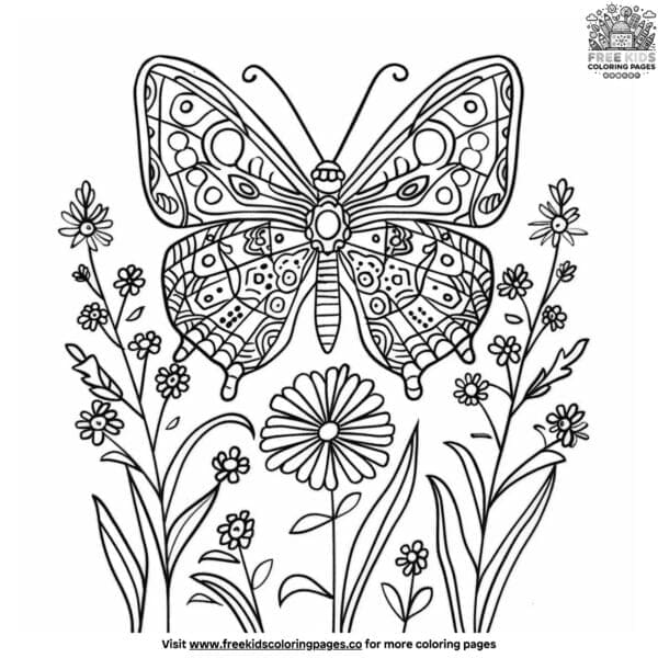 Organic gardening coloring pages