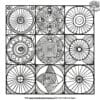 Harmonious Geometric Coloring Pages