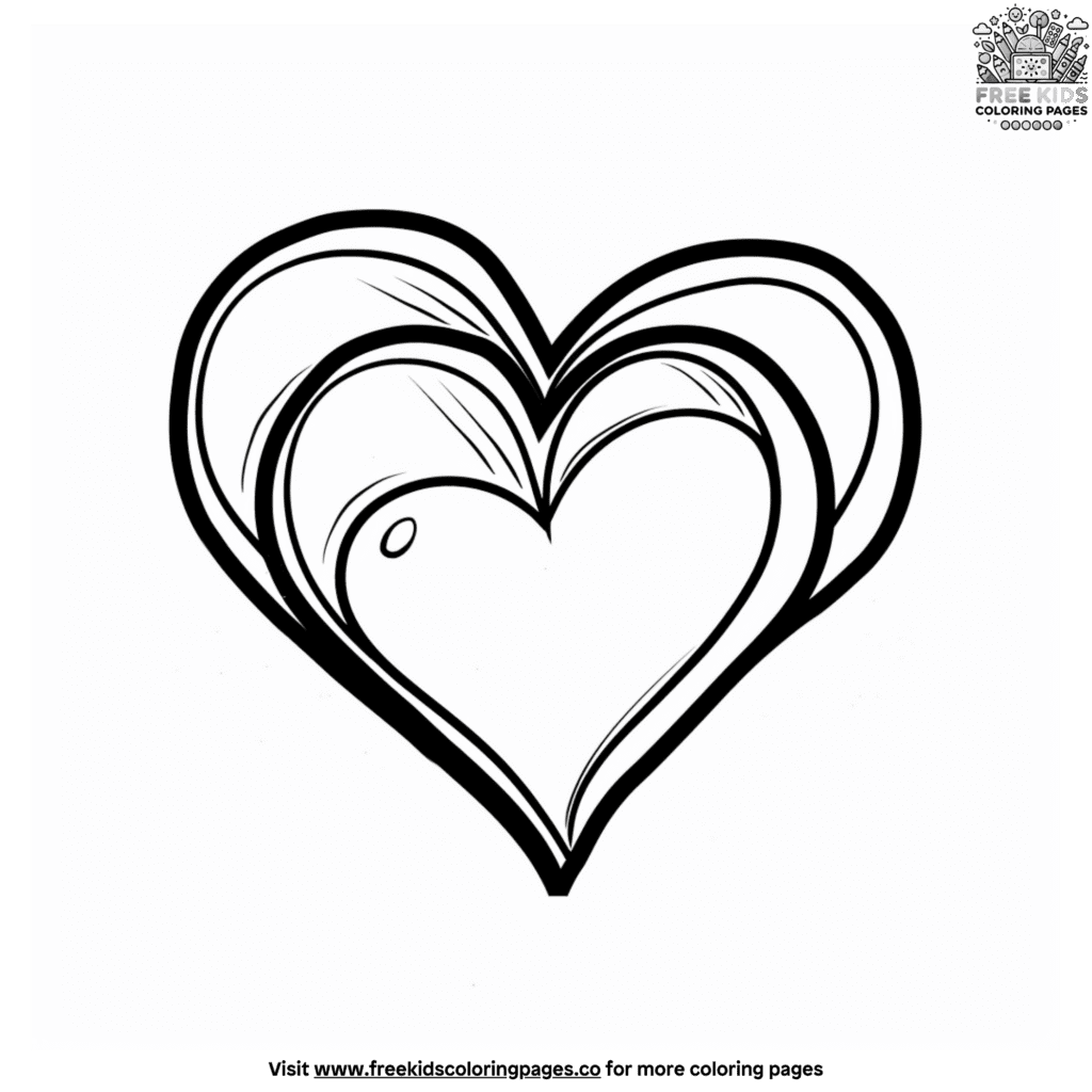 Heart Love Coloring Pages Express Affection With Stunning Art