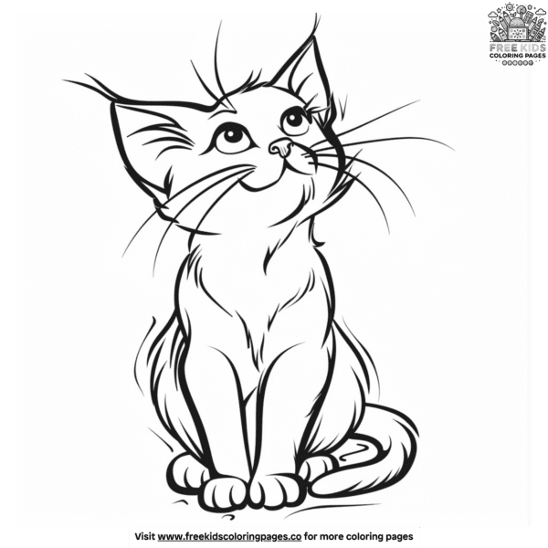 Captivating adorable kitten coloring pages for kids