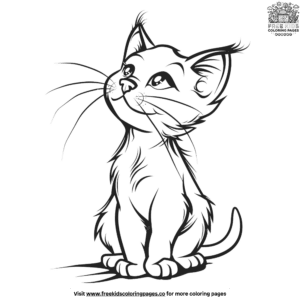 Heartwarming adorable kitten coloring pages for kids