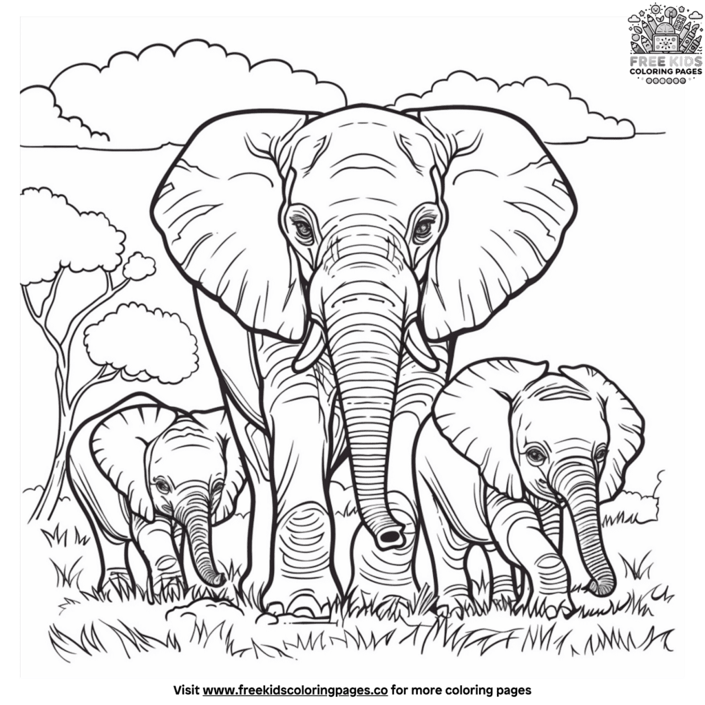 21+ Exciting Elephant Coloring Pages