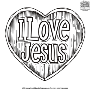 I Love Jesus Coloring Pages