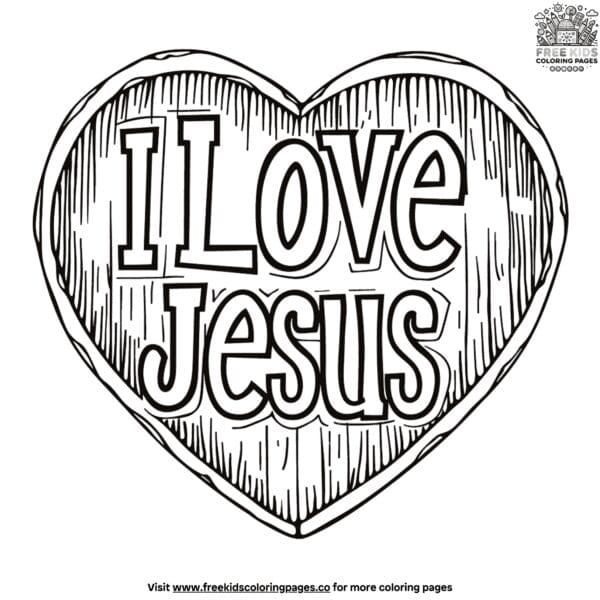 I love jesus coloring pages