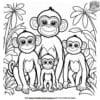 Monkey Tribe Coloring Pages