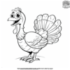 Funny Turkey Coloring Pages