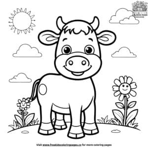 Lively Funny Cow Coloring Pages To Make You Smile