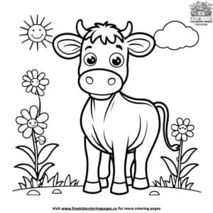 Hilarious Funny Cow Coloring Pages To Make You Smile