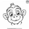 Amusing Monkey Coloring Pages