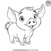 Funny Pig Coloring Pages