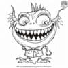 Playful Silly Monster Coloring Pages