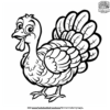 Cute And Funny Turkey Coloring Pages