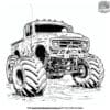 High-Octane Monster Truck Coloring Pages