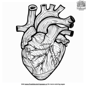 Detailed Heart Coloring Pages