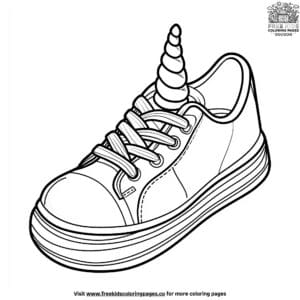 Imaginative Fantasy Shoe Coloring Pages