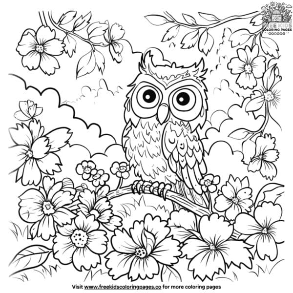 Creative owl diaries coloring pages: dive into fun adventures