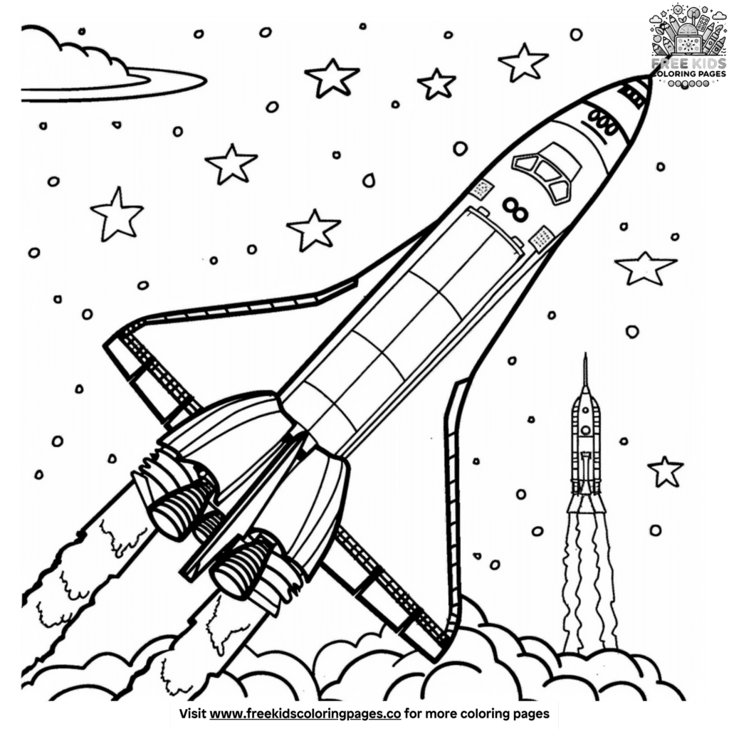 Incredible Nasa Space Shuttle Coloring Pages