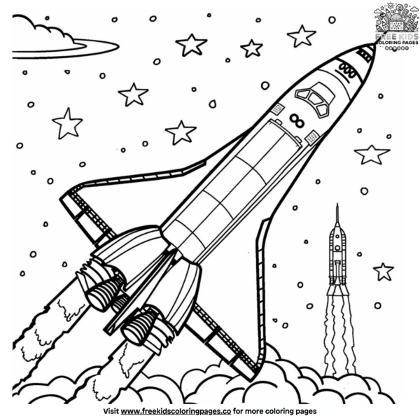NASA Space Shuttle Coloring Pages