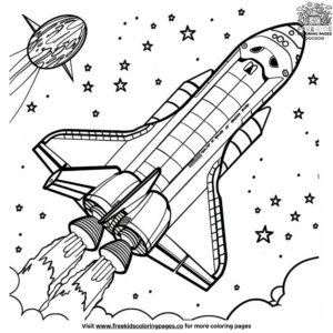 NASA Space Shuttle Coloring Pages