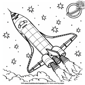 Awesome NASA Space Shuttle Coloring Pages