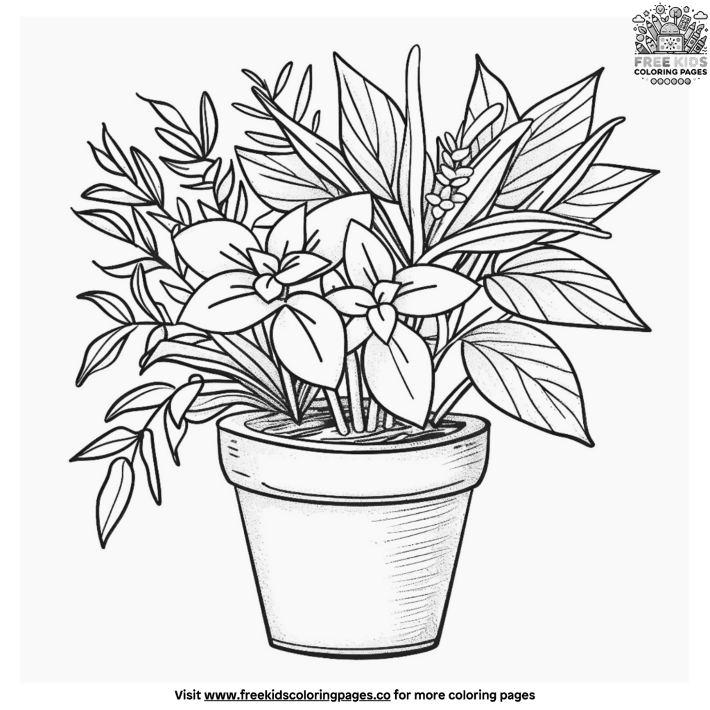 25+ Enchanting Plant Coloring Pages For Fun Learning