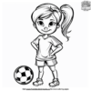 Inspirational Girl Soccer Coloring Pages