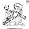 Intense Soccer Goalie Coloring Pages