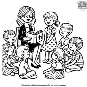 Delightful bible study coloring pages