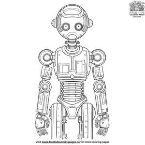 Interactive Robot Coloring Pages