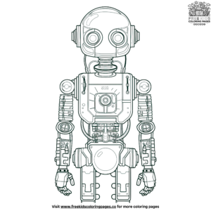 Interactive Robot Coloring Pages