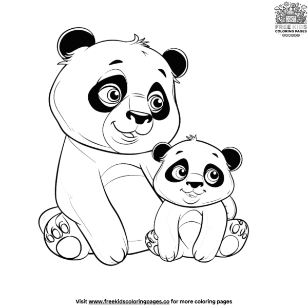 Detailed Panda Coloring Pages