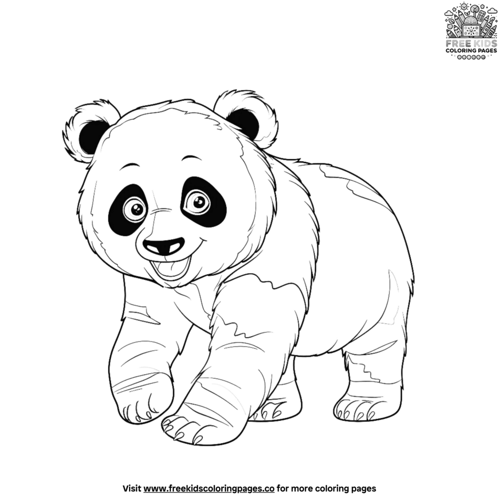 Stunning detailed panda coloring pages