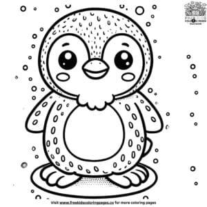 Intricate detailed penguin coloring pages: a challenge for young artists