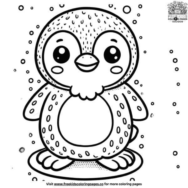 Intricate detailed penguin coloring pages: a challenge for young artists