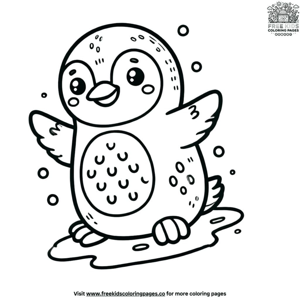 Mesmerizing intricate detailed penguin coloring pages